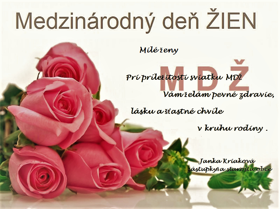 Fotka - Obec Magnezitovce Vám želá pekný Medzinárodný deň žien !