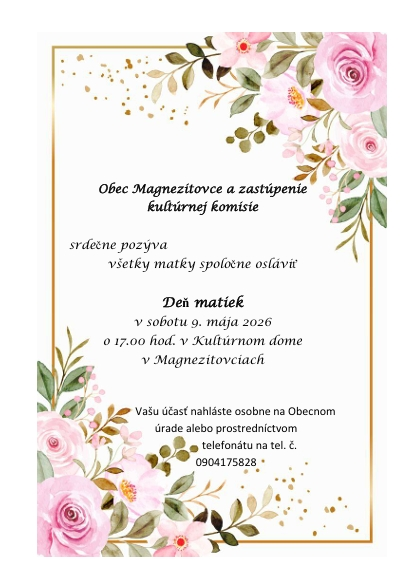 Fotka - Deň Matiek