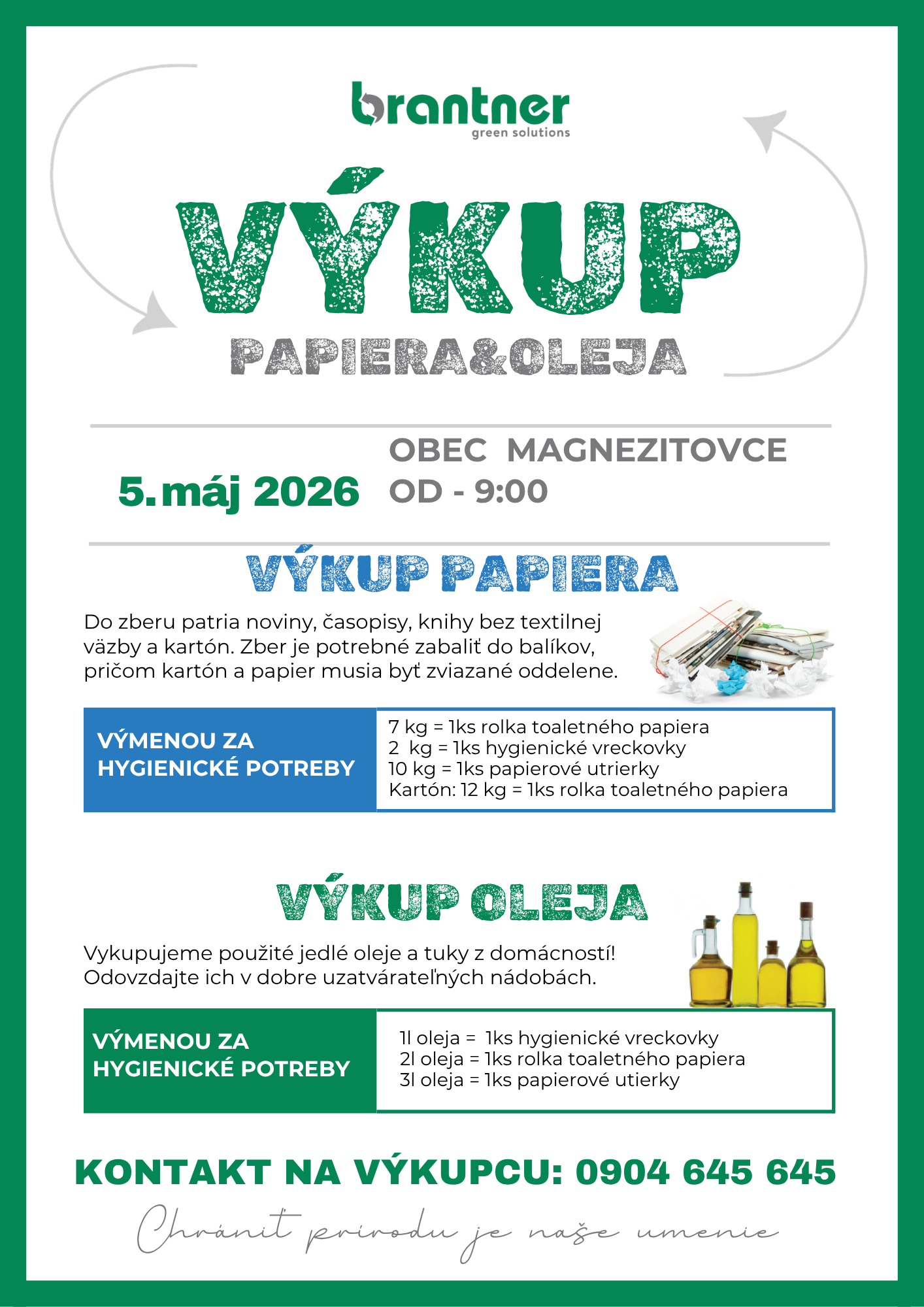 Fotka - Výkup papiera a oleja